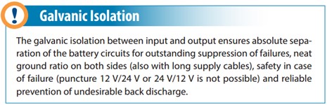 Votronic Galvanische Isolation